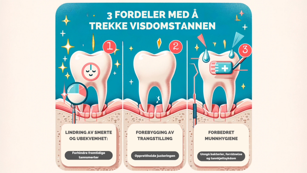 3 fordeler av Ã¥ trekke visdomstannen