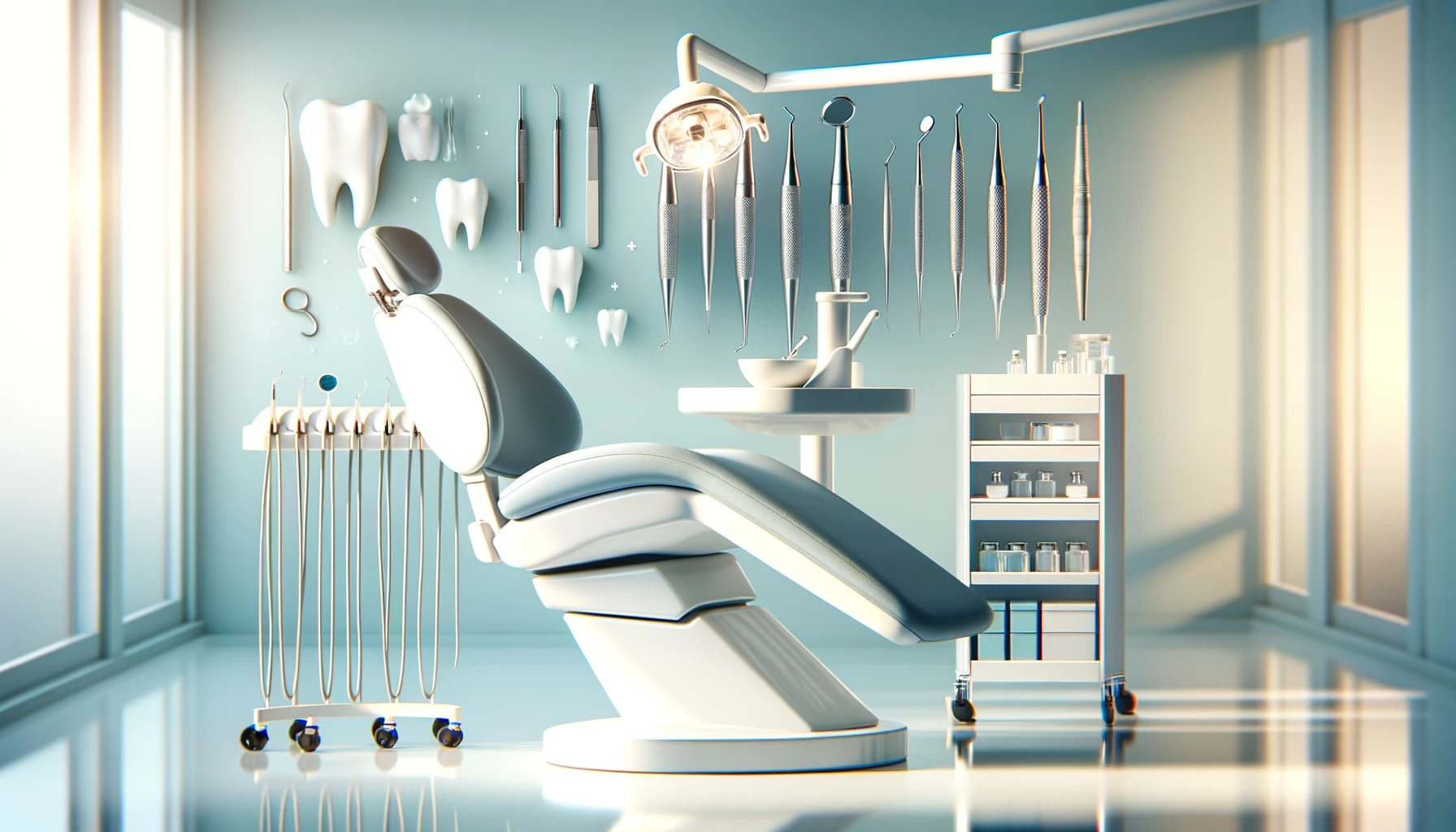 Moderne tannklinikk med avansert utstyr for forebygging av tannslitasje lengre tid