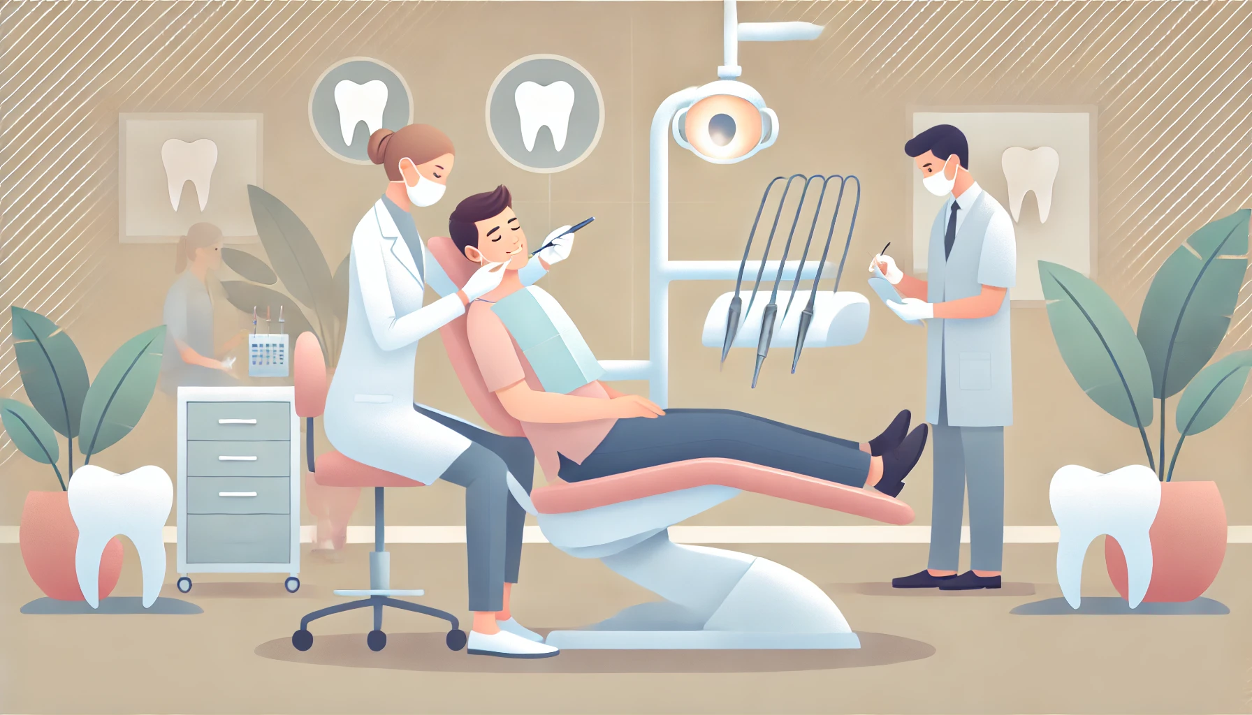 A professional dental setting showing a relaxed patient receiving treatment, highlighting sedation's role in pain-free care.