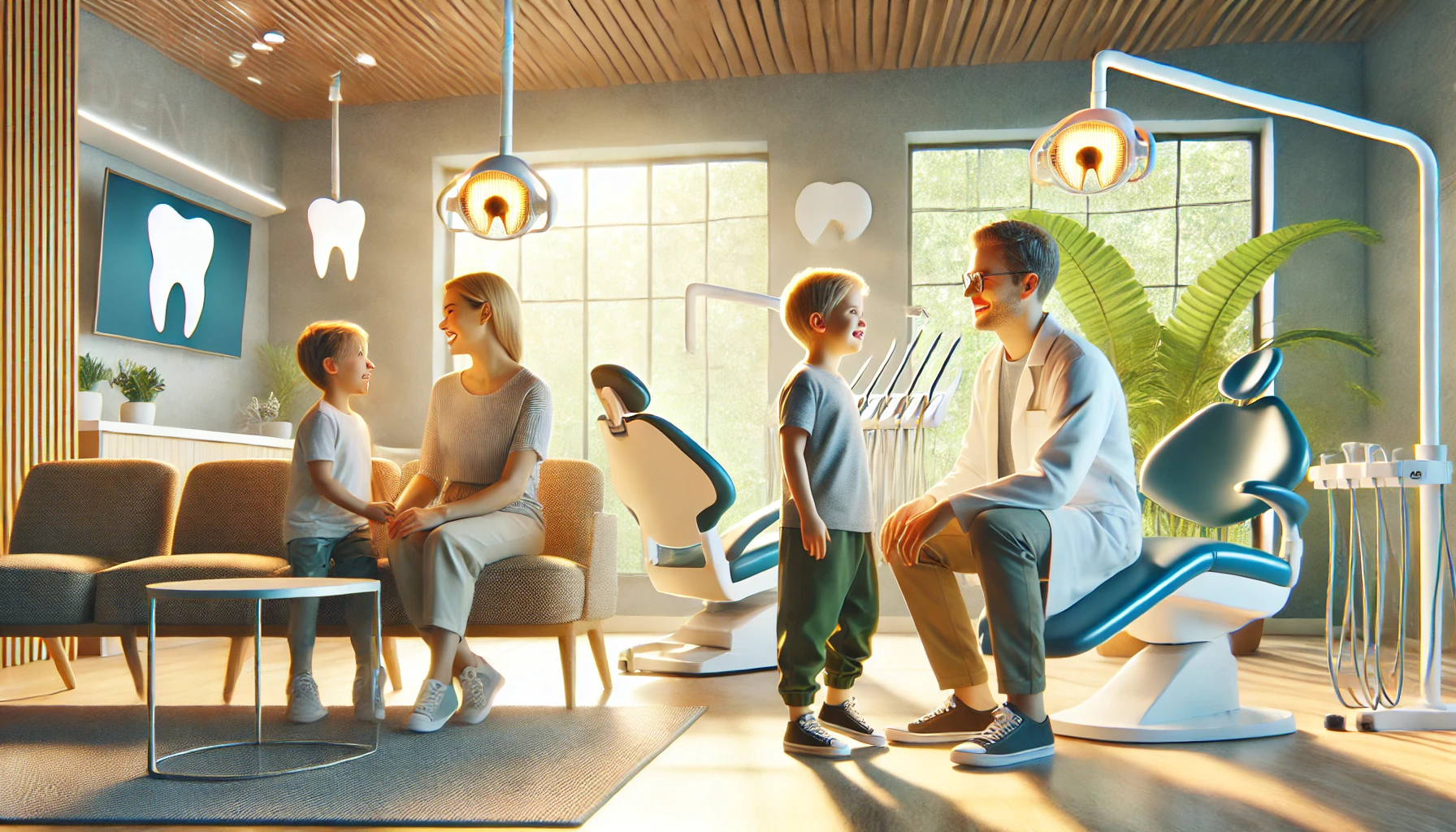 A family-friendly dental clinic in Bærum featuring a welcoming environment. 00 16 hos tannbehandling tilbyr logo velkommen god